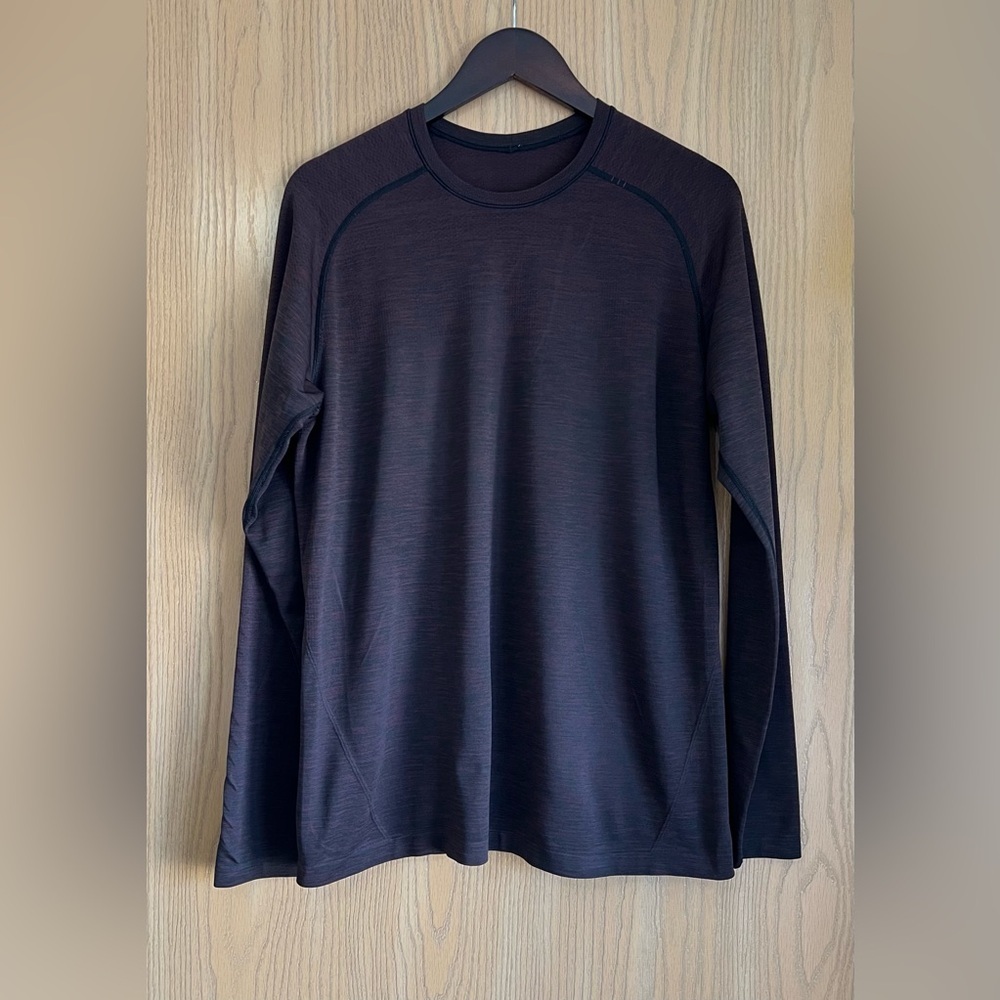 Lululemon | Mens SZ M | Metal Vent Tech Long Sleeve Crew Neck Maroon
